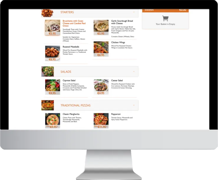 Flipdish online ordering menu 1024x849